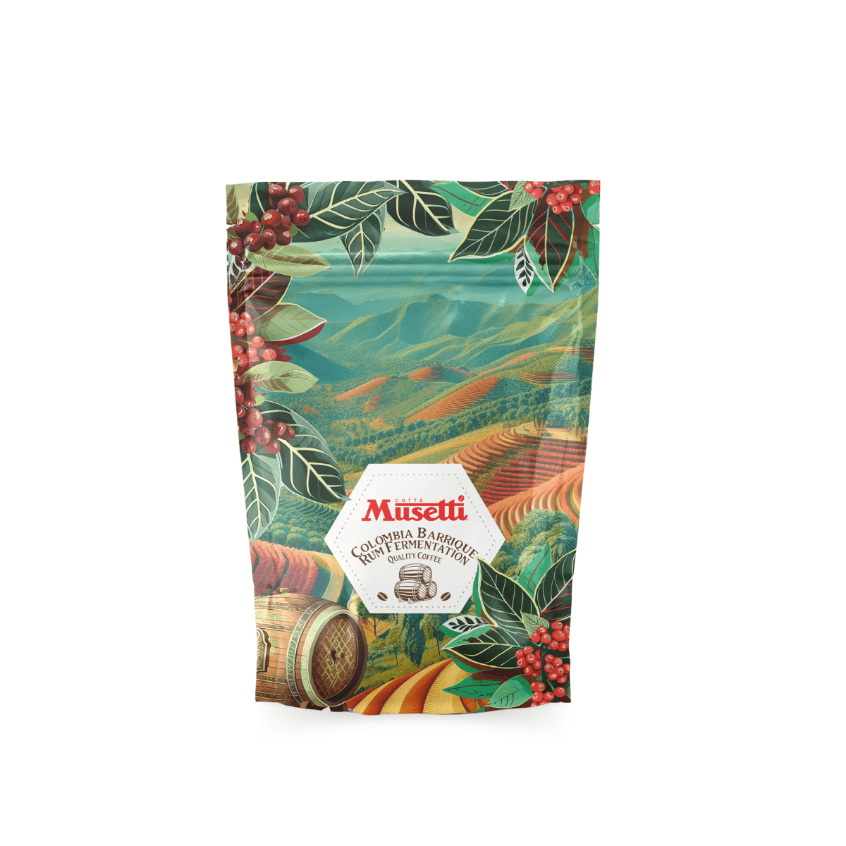 Caffè in grani Musetti, 150g - Colombia Barrique Rum Fermentation - Musetti shop