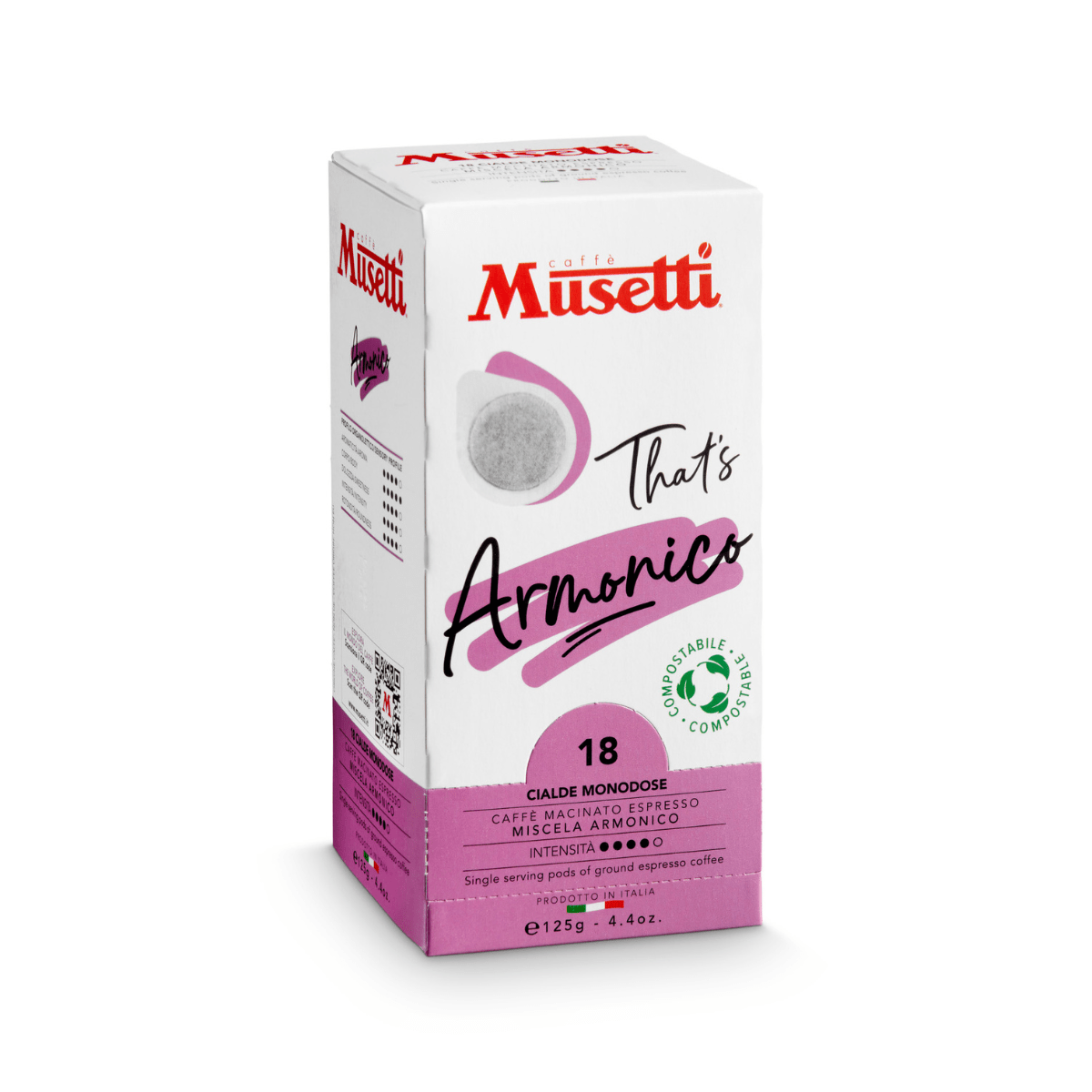 Cialde di caffè compostabili Musetti - miscela Armonico - Musetti shop