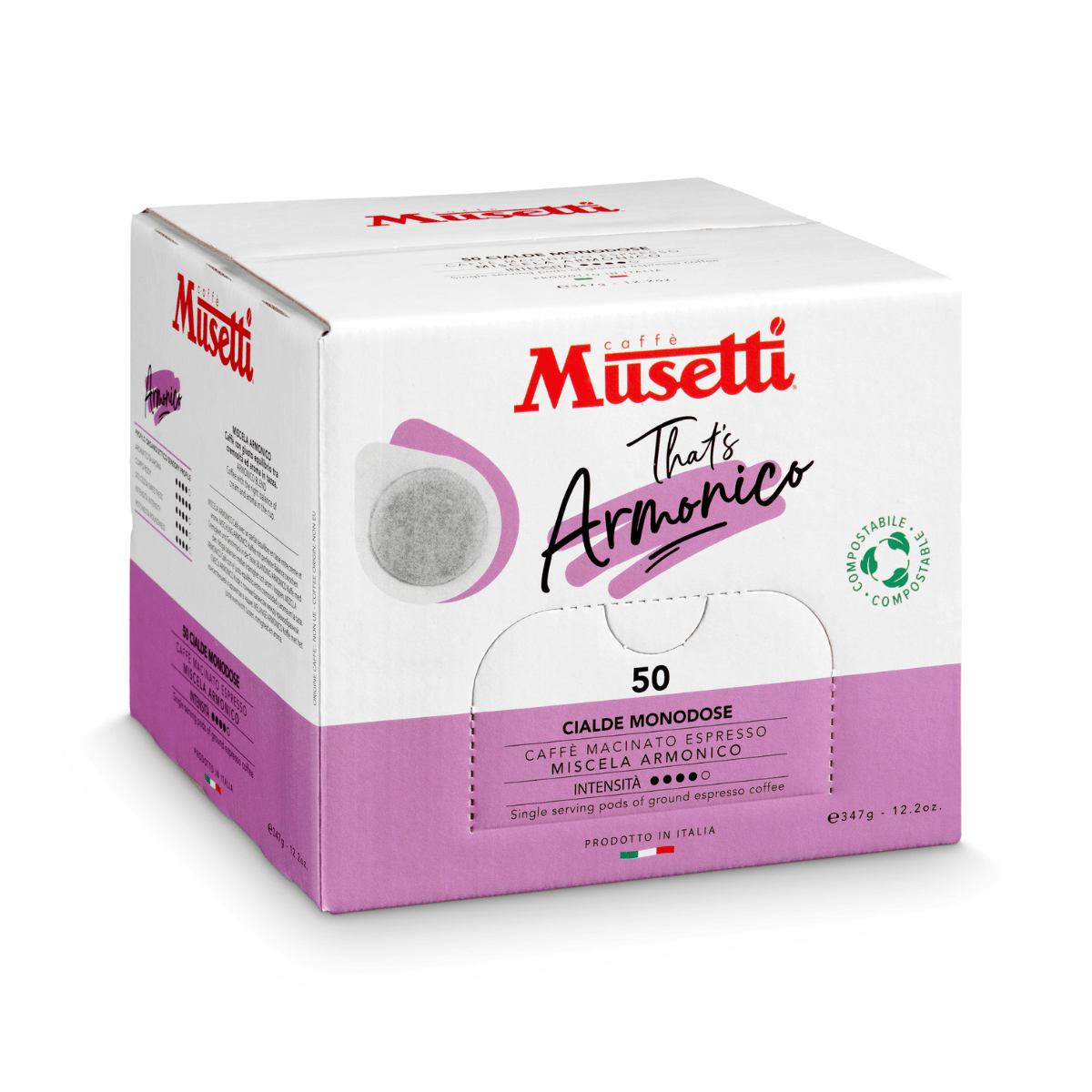 Cialde di caffè compostabili Musetti - miscela Armonico - Musetti shop