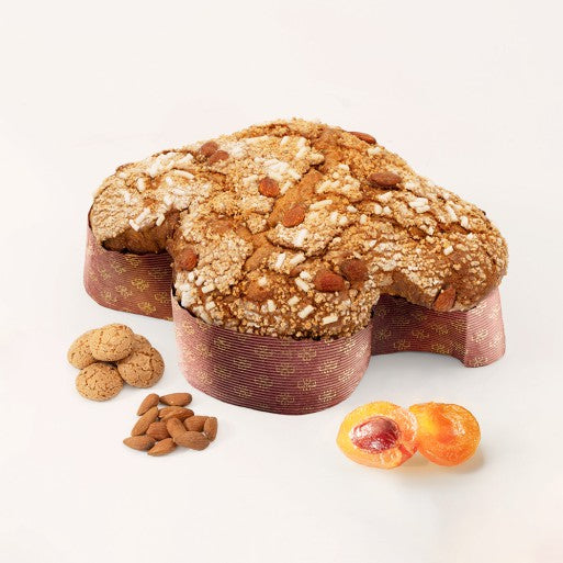 Colomba all'Albicocca Sal De Riso - 1 kg farcita con albicocche candite e glassa all'amaretto