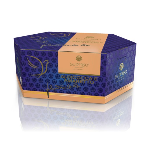 Colomba all'Albicocca Sal De Riso - 1 kg farcita con albicocche candite e glassa all'amaretto