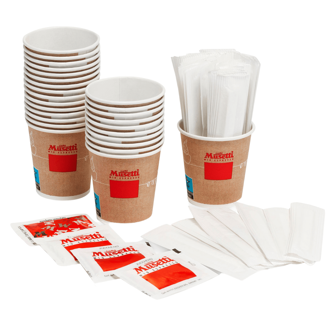 Kit 150 bicchierini, zucchero, palettine Musetti - Musetti shop