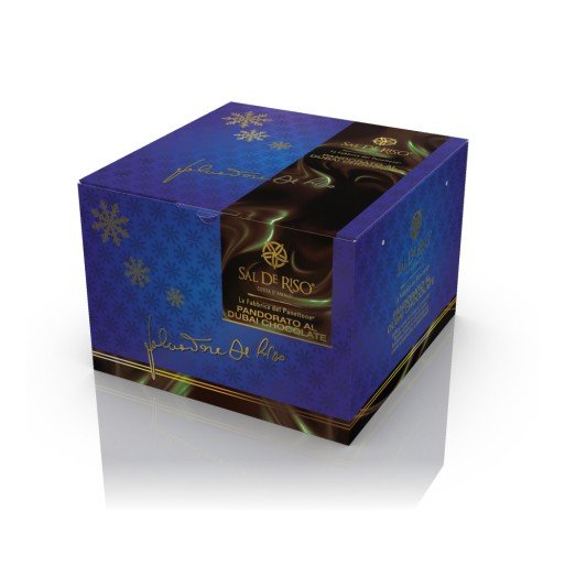 Panettone Dubai Chocolate Sal De Riso, 1kg – con Crema al Pistacchio e Pasta Kataifi - Musetti shop
