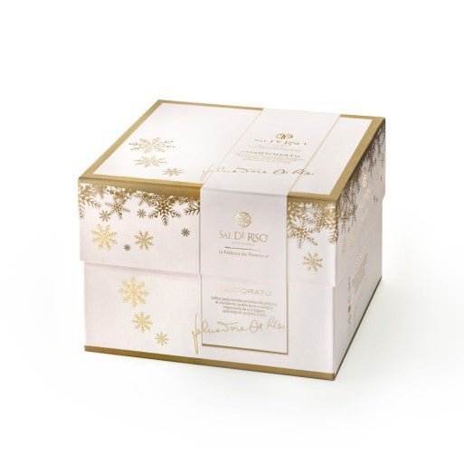 Panettone Pandorato Sal De Riso, 1kg – con Mandarino Candito e Crema allo Zabaione con sac à poche alla crema allo zabaione - Musetti shop