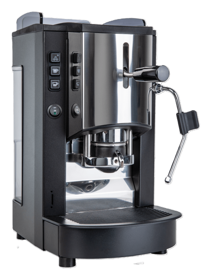 Pinocchio Nera - Macchina da caffè in cialde con Cappuccinatore a vapore Spinel + 18 cialde di caffè Musetti OMAGGIO - Musetti shop
