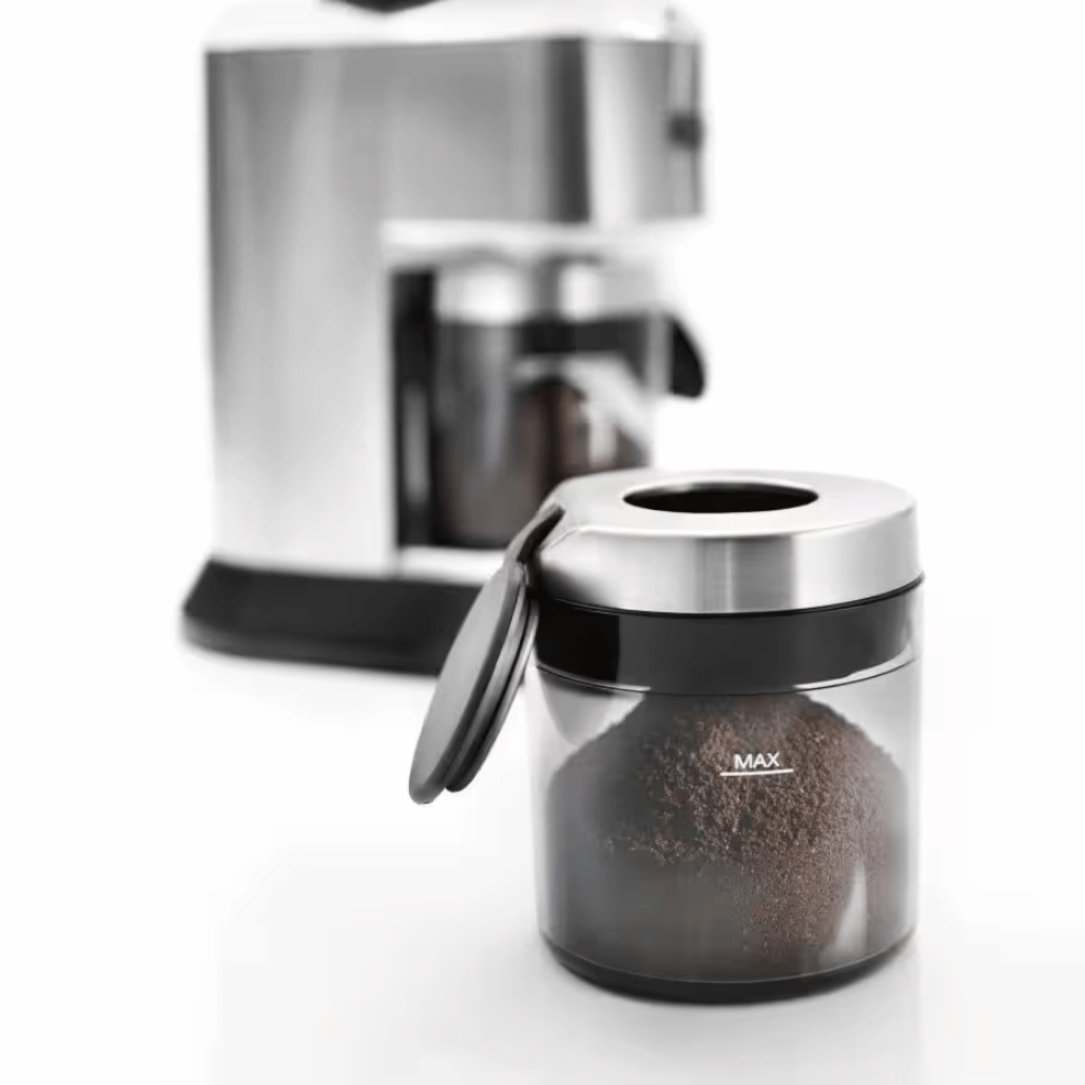 
                  
                    Dedicated De'Longhi electric coffee grinder
                  
                