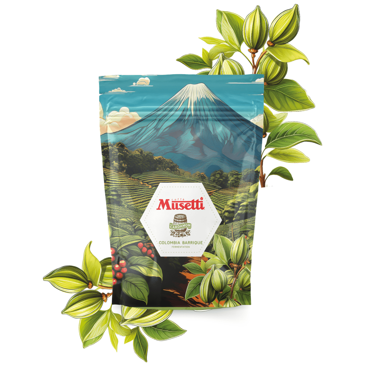 Caffè in grani Musetti, 150g - Colombia Barrique Cardamom Fermentation - Musetti shop