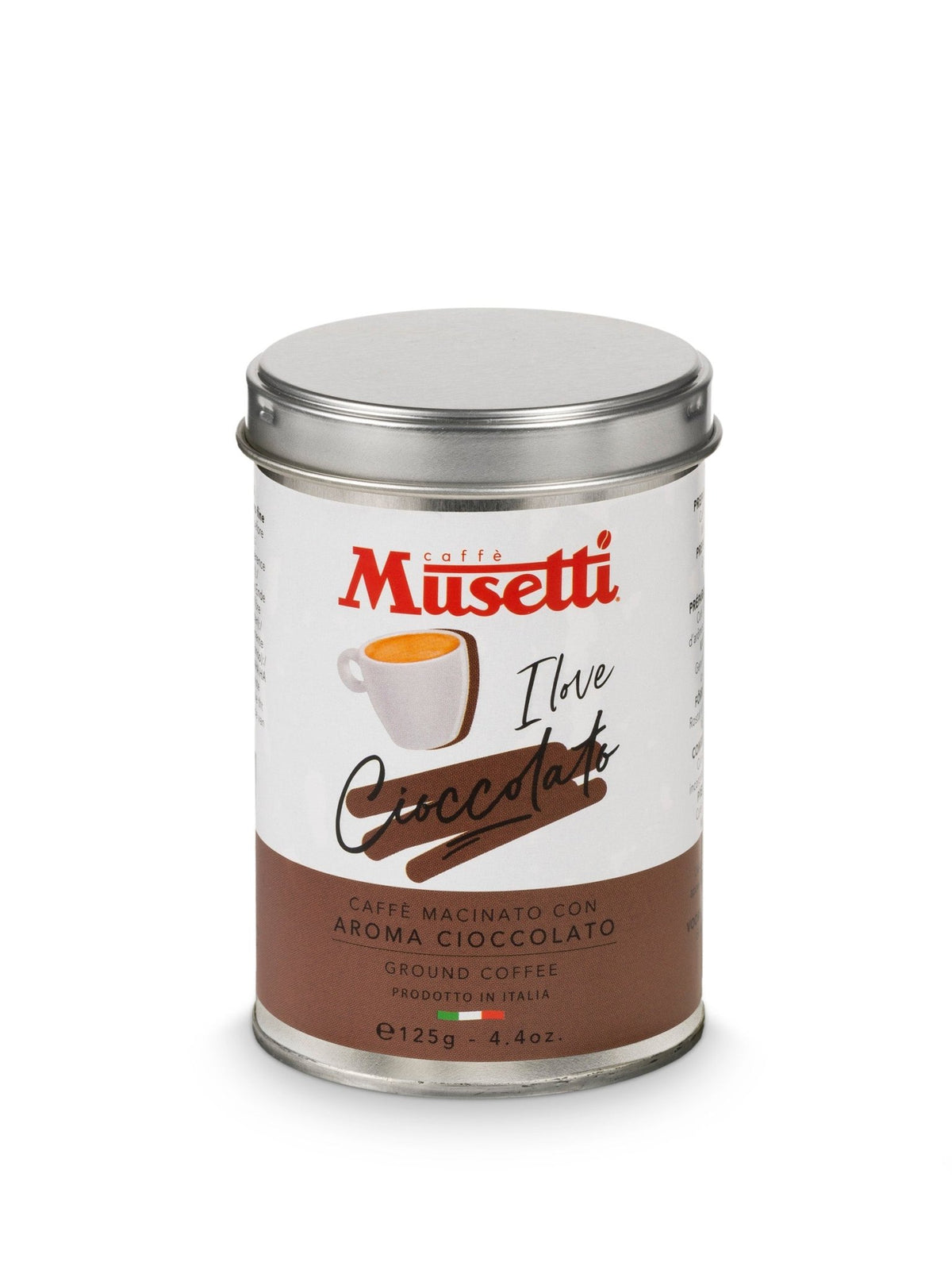 Caffè Macinato Aroma Cioccolato Musetti - Lattina 125 g
