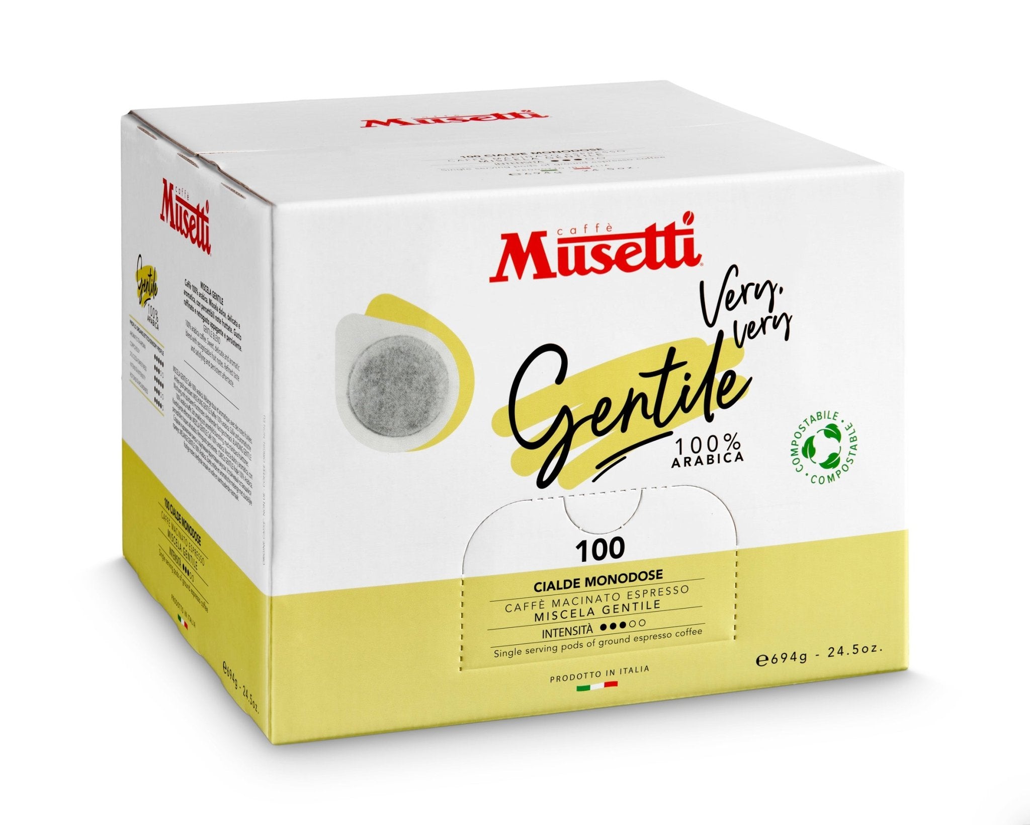 CIALDE COMPOSTABILI GENTILE 100% ARABICA 100 PZ - Musetti shop