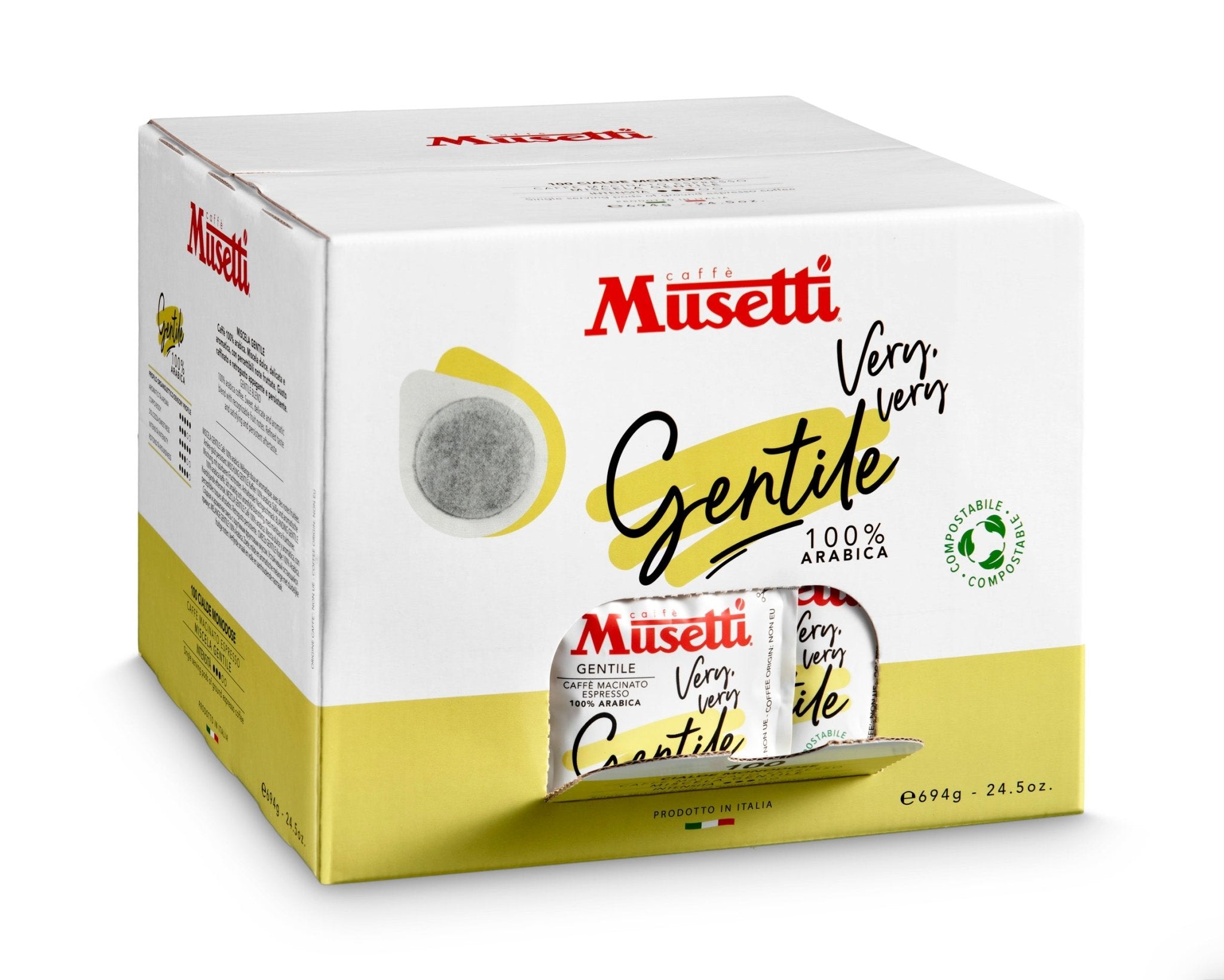 CIALDE COMPOSTABILI GENTILE 100% ARABICA 100 PZ - Musetti shop