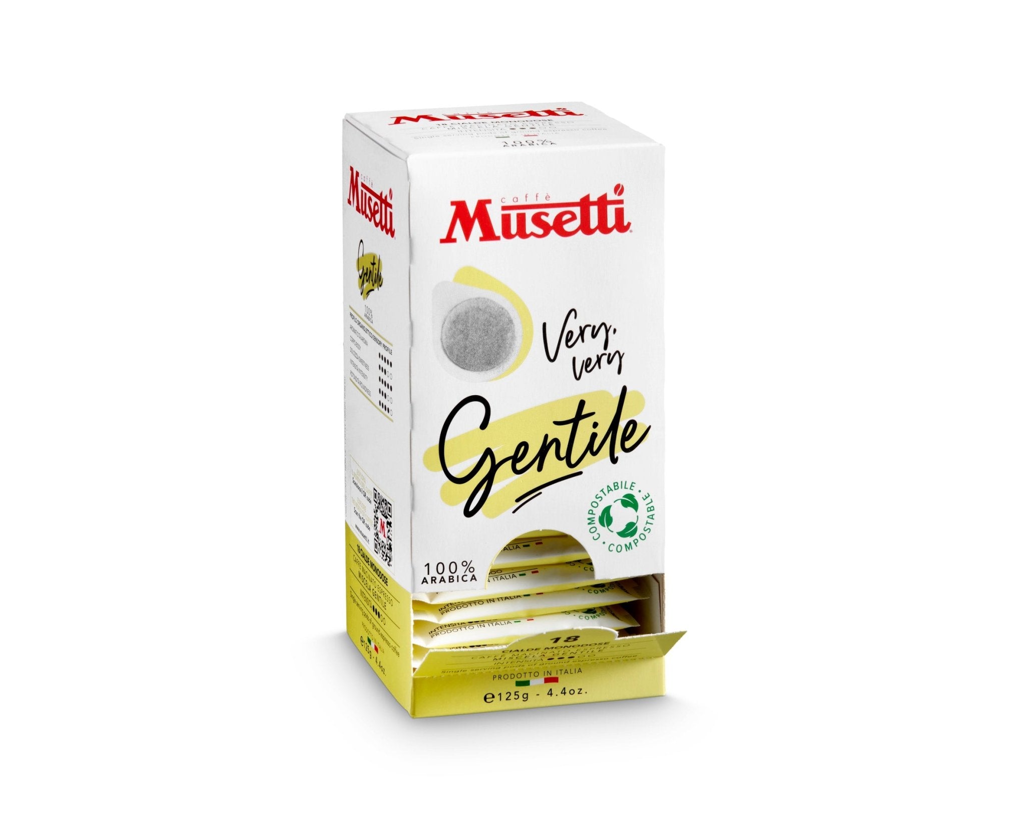 CIALDE COMPOSTABILI GENTILE 100% ARABICA 18 PZ - Musetti shop