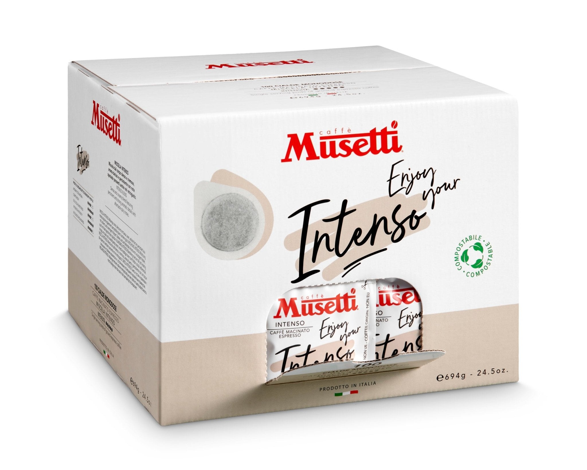 CIALDE COMPOSTABILI INTENSO 100 PZ - Musetti shop