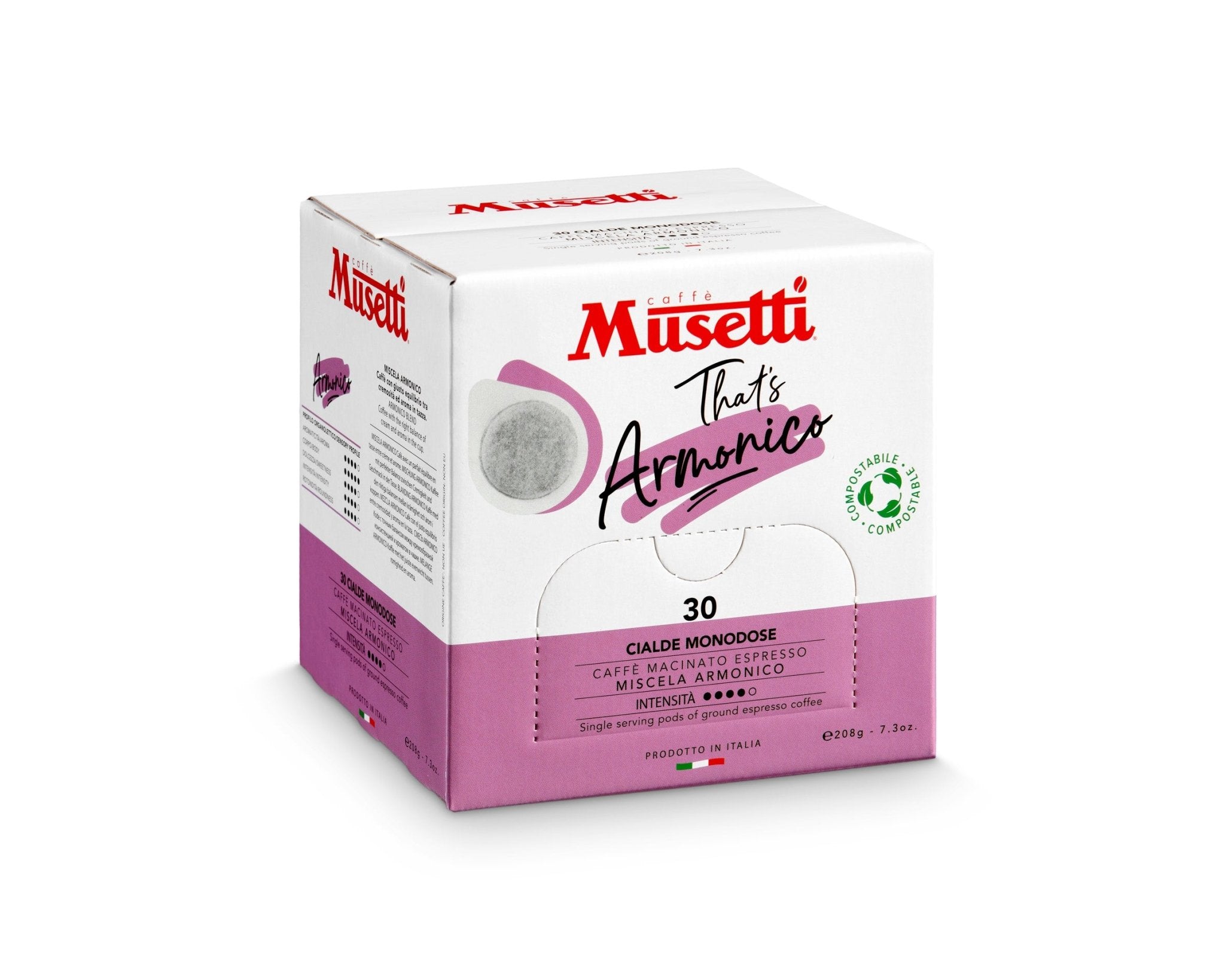 CIALDE DI CAFFÈ COMPOSTABILI MUSETTI - MISCELA ARMONICO - Musetti shop