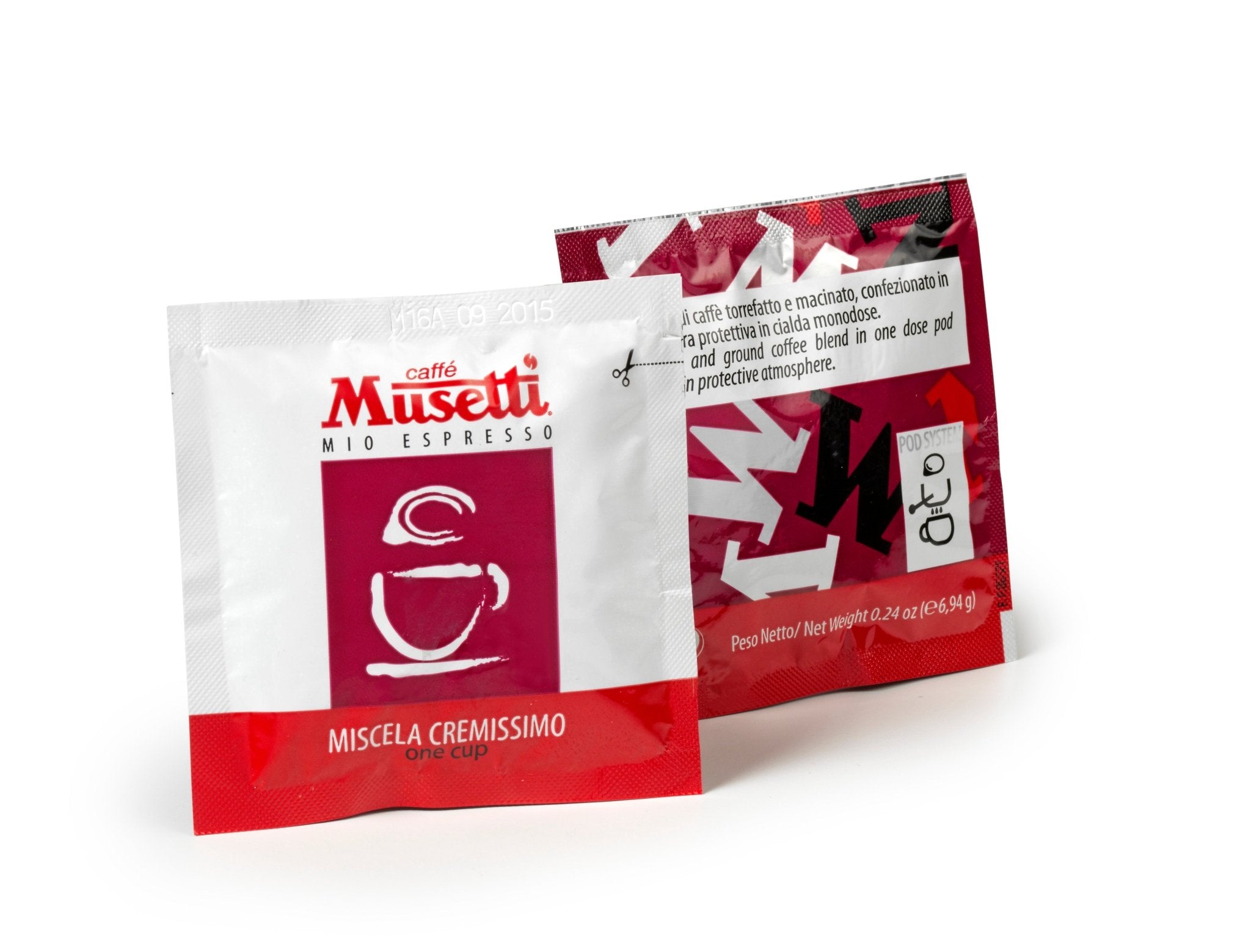 Cialde di caffè compostabili Musetti - miscela Cremissimo 150 pz - Musetti shop