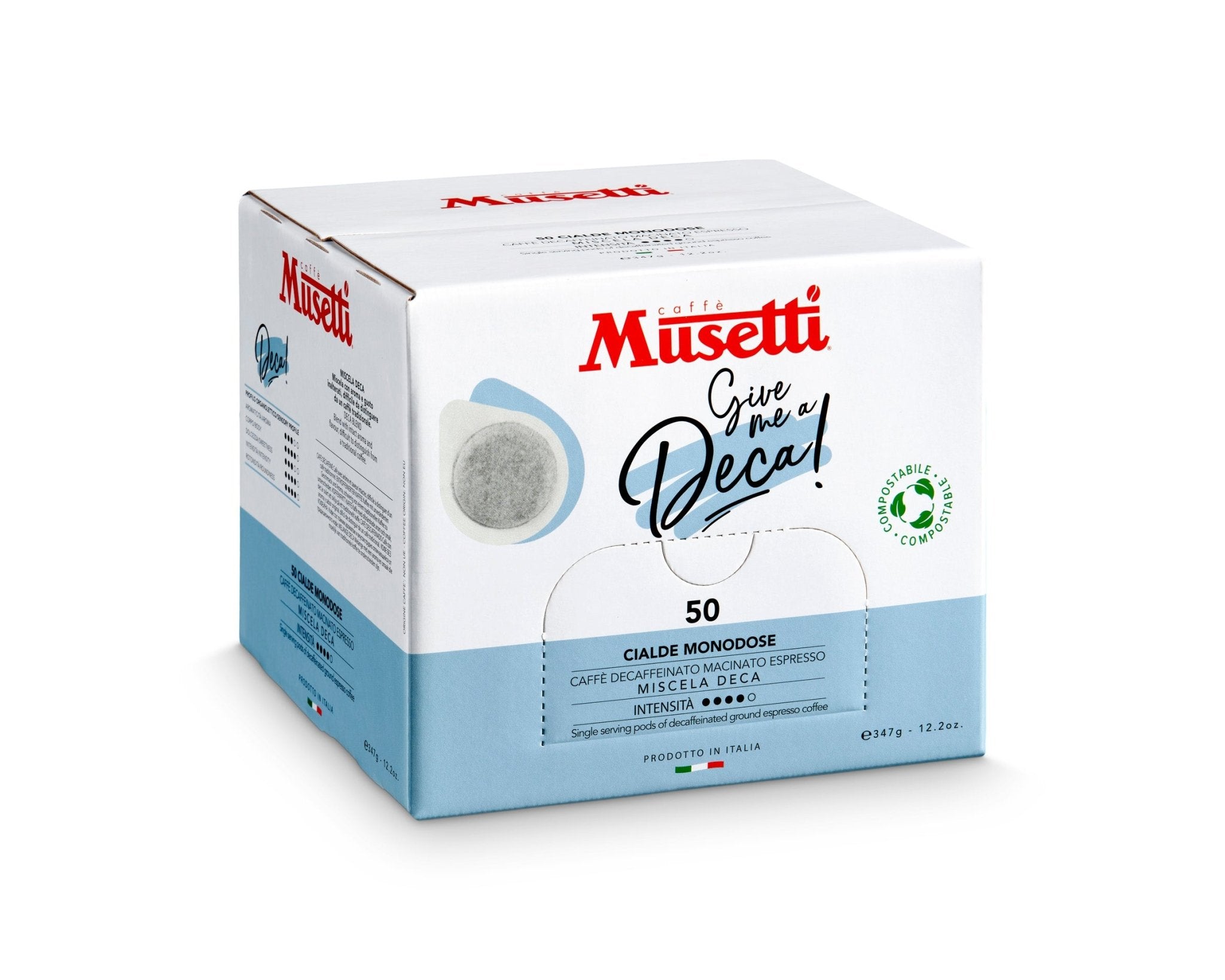 Cialde di caffè compostabili Musetti - miscela Deca - Musetti shop