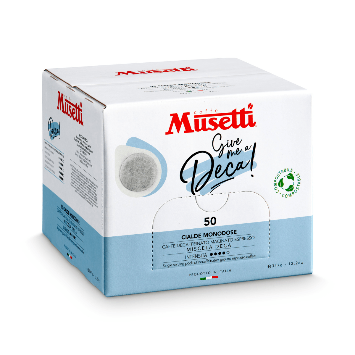 Cialde di caffè compostabili Musetti - miscela Deca - Musetti shop