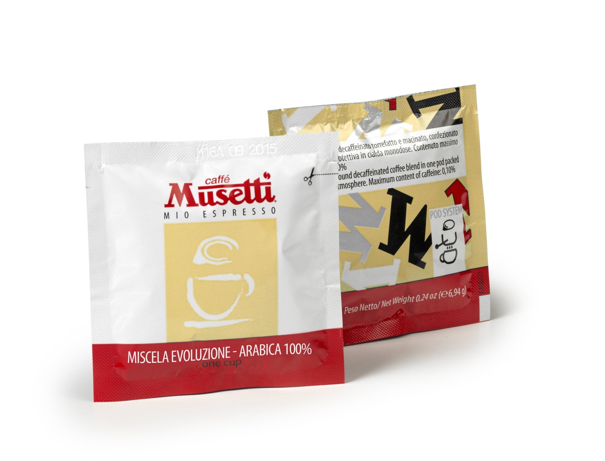 Cialde di caffè compostabili Musetti - miscela Evoluzione 150 pz - Musetti shop