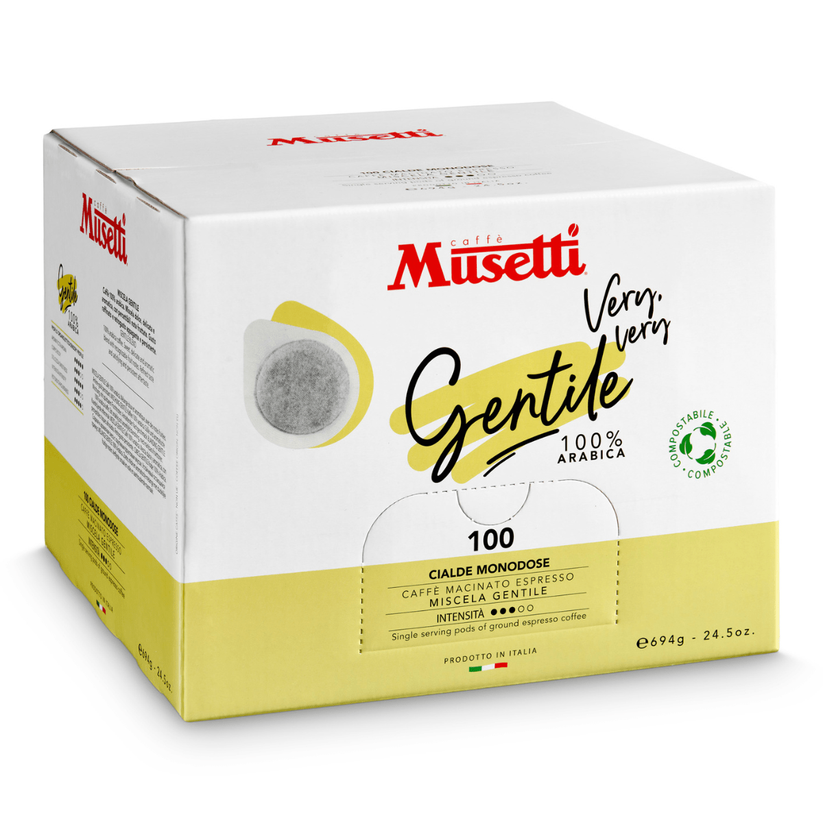 Cialde di caffè compostabili Musetti - miscela Gentile - Musetti shop