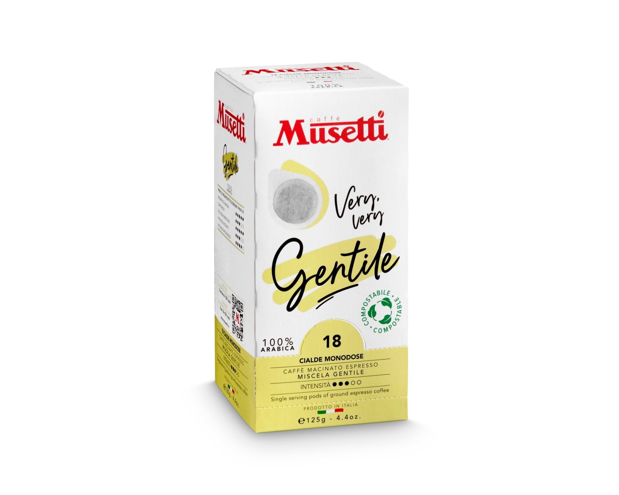 Cialde di caffè compostabili Musetti - miscela Gentile - Musetti shop