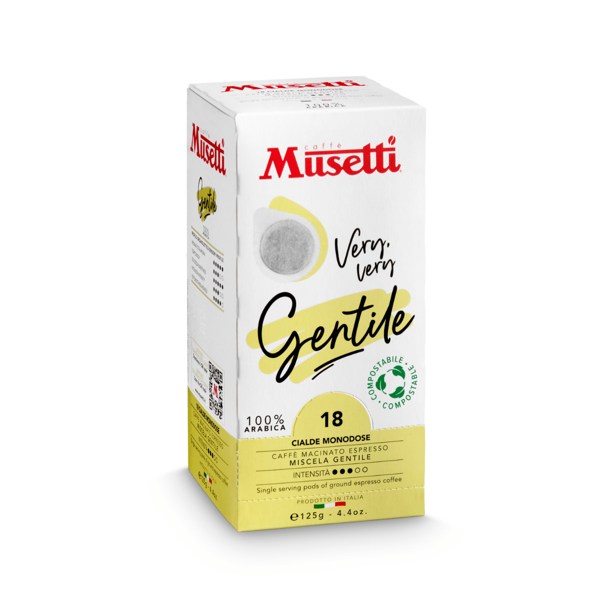 Cialde di caffè compostabili Musetti - miscela Gentile - Musetti shop