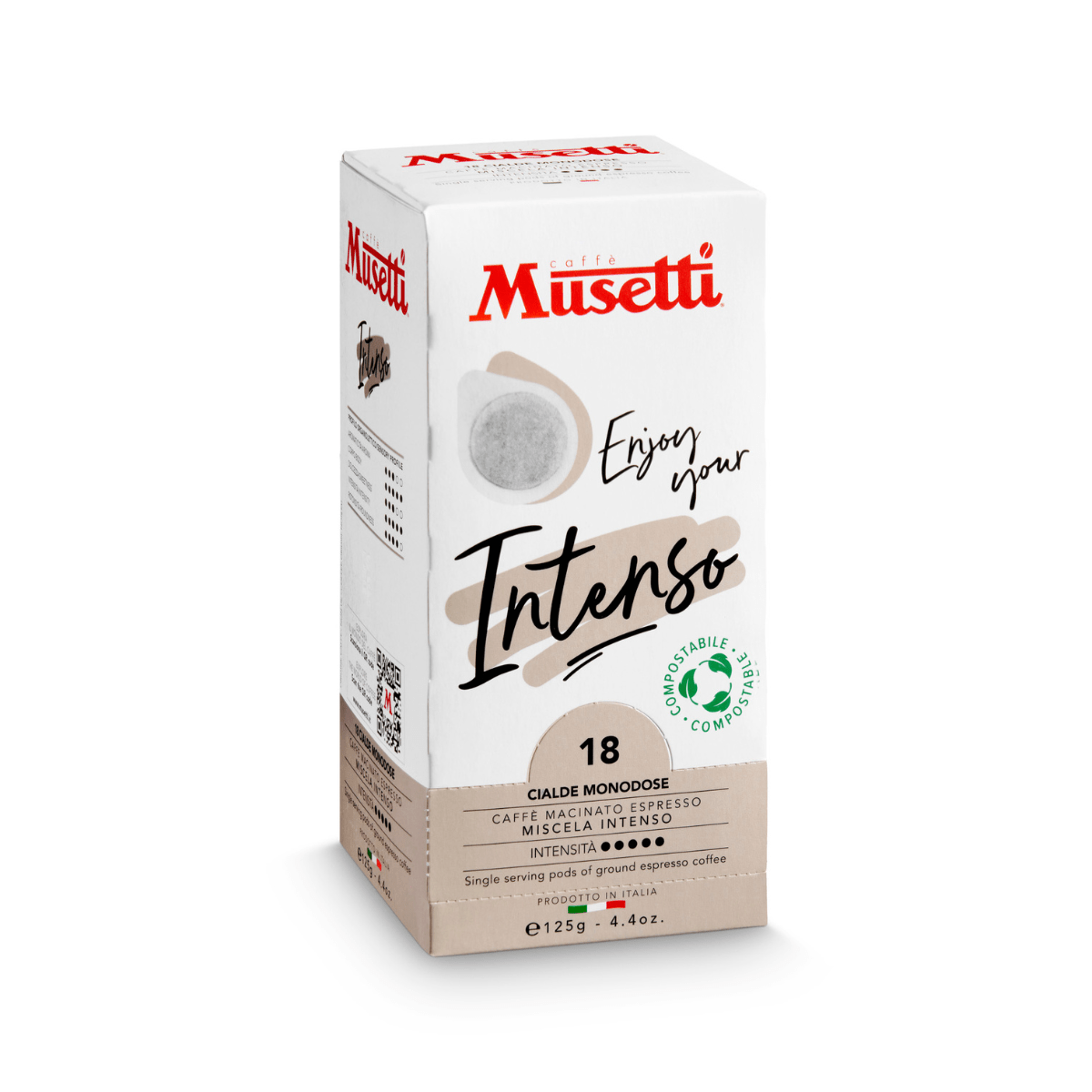 Cialde di caffè compostabili Musetti - miscela Intenso - Musetti shop