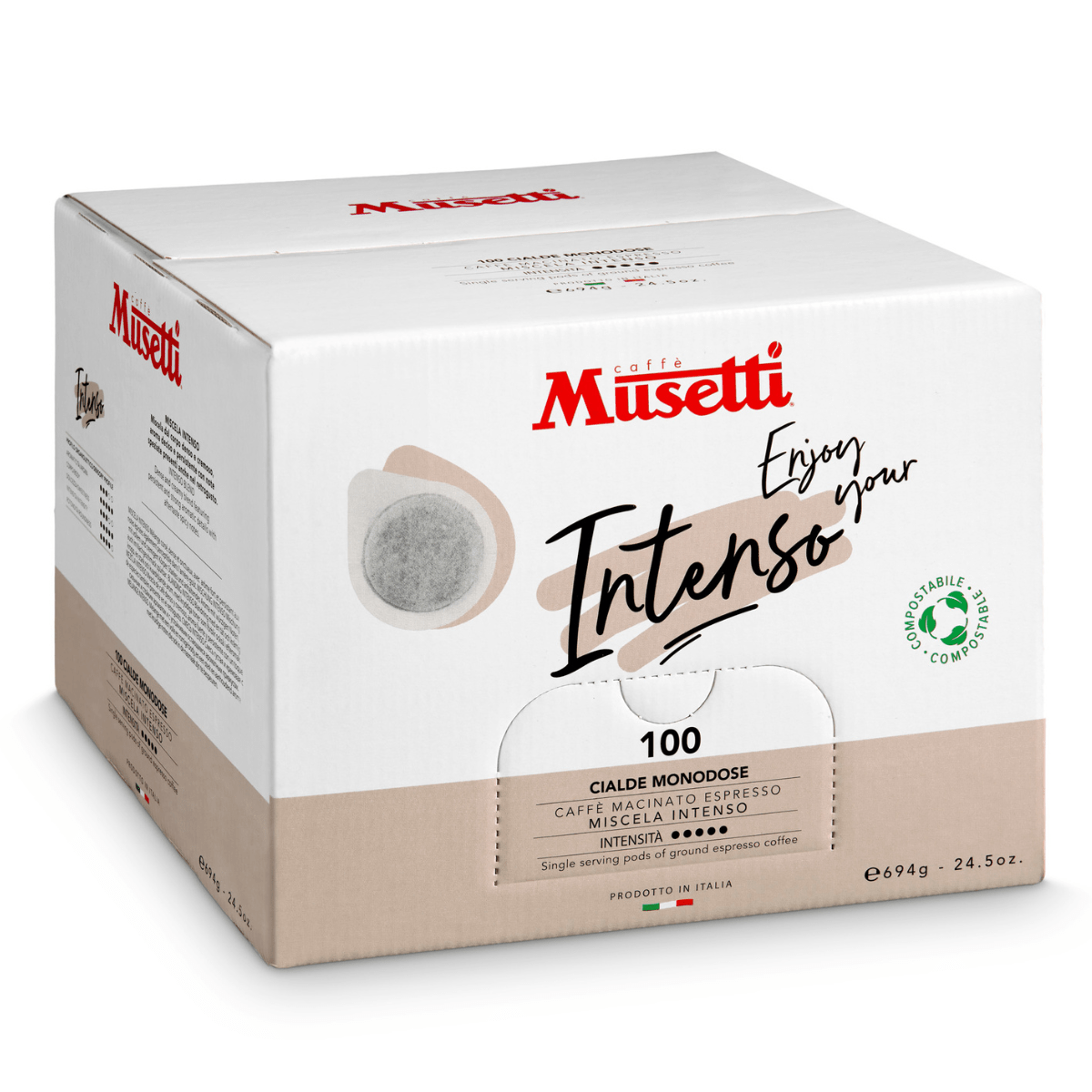 Cialde di caffè compostabili Musetti - miscela Intenso - Musetti shop