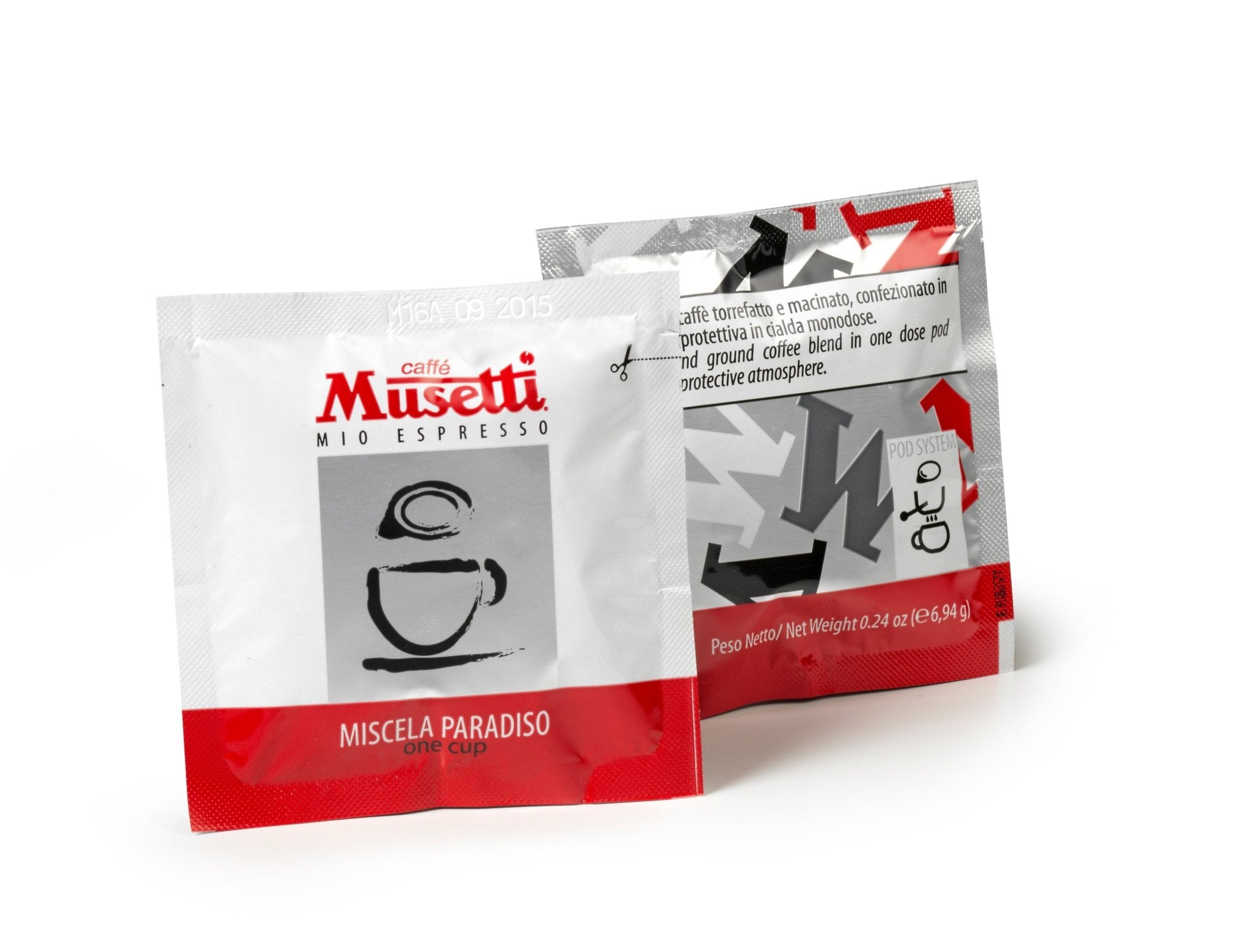 Cialde di caffè compostabili Musetti - miscela Paradiso 150 pz - Musetti shop