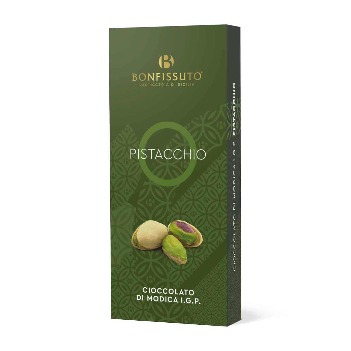 Cioccolato di Modica IGP al Pistacchio Bonfissuto, 75g – Tavoletta Fondente - Musetti shop