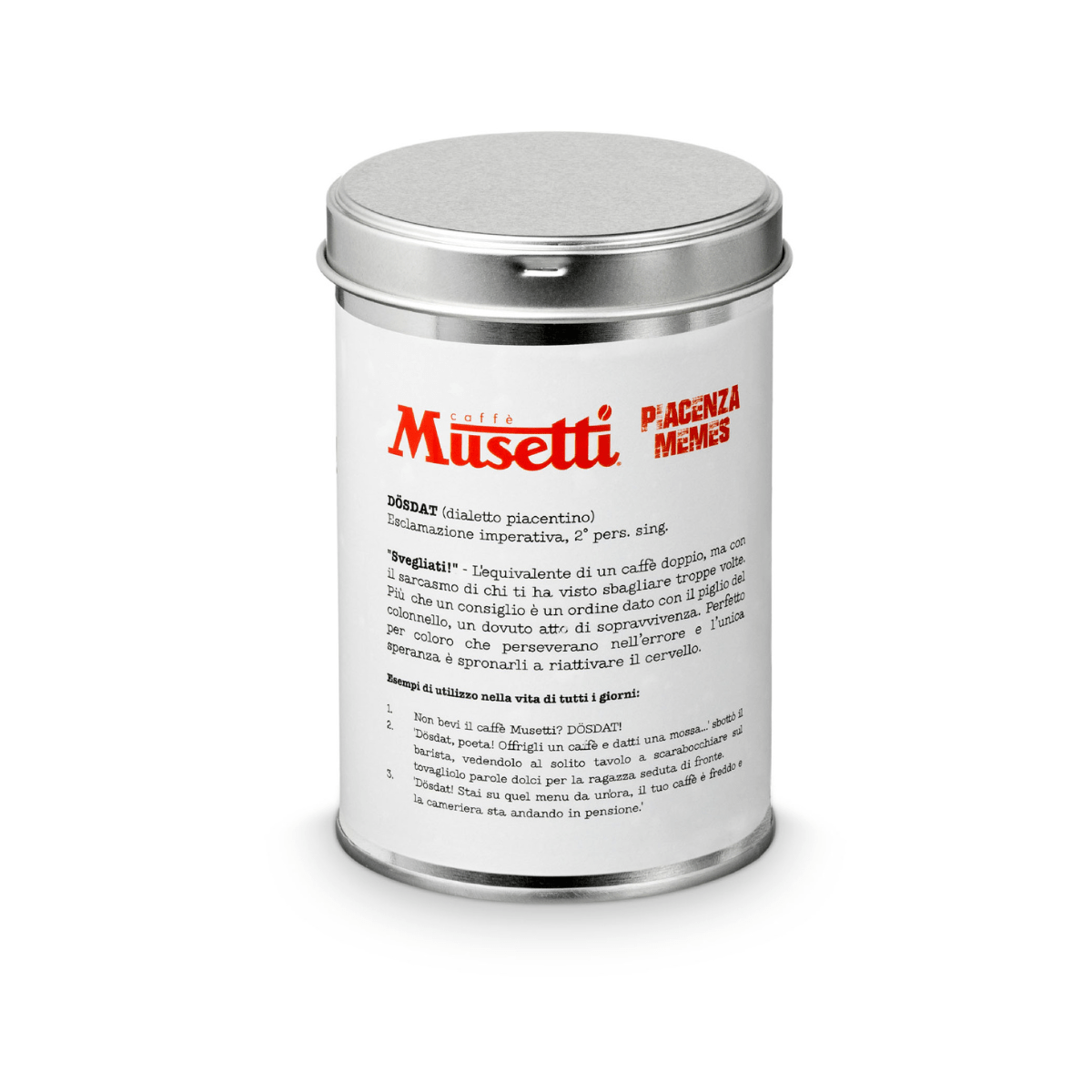 Lattina di Caffè Macinato miscela DÖSDAT – Edizione Speciale Piacenza Memes per Musetti - Musetti shop