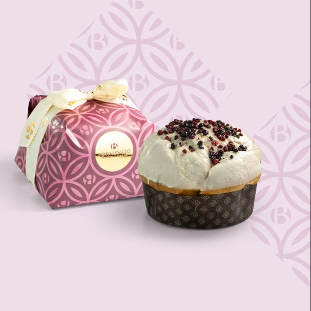 Panettone ai Frutti di Bosco Bonfissuto, 1kg – con Mirtilli, Fragoline e Glassa al Cioccolato Bianco - Musetti shop