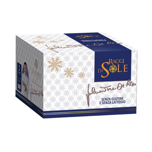 Panettone al Cioccolato e Arancia Senza Glutine e Lattosio Sal De Riso 500g - GLUTEN FREE Con Gocce di Cioccolato Fondente, Cubetti di Arancia e Glassa alle Mandorle - Musetti shop