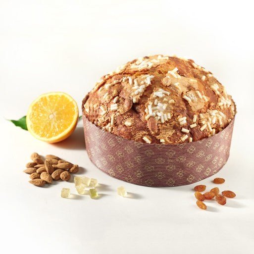 Panettone Classico Mandorlato Sal De Riso 1kg - Con Uvetta , Arancia e Cedro Candito, Glassa di Mandorle - Musetti shop