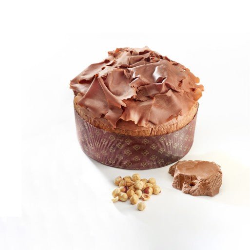 Panettone CremDeRì Sal De Riso 1kg - con Gocce di Cioccolato alla Nocciola con sac à poche alle nocciole - Musetti shop