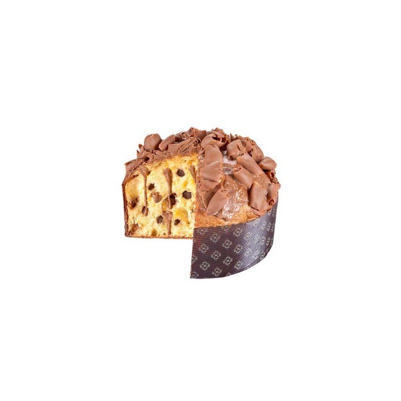 Panettone CremDeRì Sal De Riso 1kg - con Gocce di Cioccolato alla Nocciola e Vasetto di Crema CremDeRì - Musetti shop