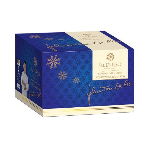 Panettone Foresta Bianca Sal De Riso, 1kg - con Ciliegie Luxardo e Crema al Maraschino - Musetti shop