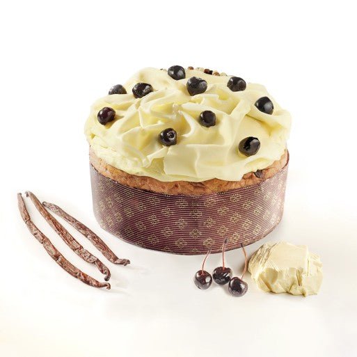 Panettone Foresta Bianca Sal De Riso, 1kg - con Ciliegie Luxardo e Crema al Maraschino - Musetti shop