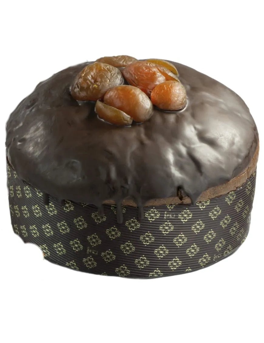 Panettone Iconic Art Bonfissuto, 1kg - con Crema al Cioccolato e Albicocche del Vesuvio - Musetti shop