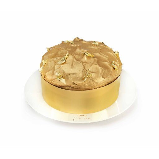 Panettone Oro Puro Sal De Riso, 1kg - Con Cioccolato Fondente 72% Sur Del Lago e Decorazione in Foglia d’Oro - Musetti shop