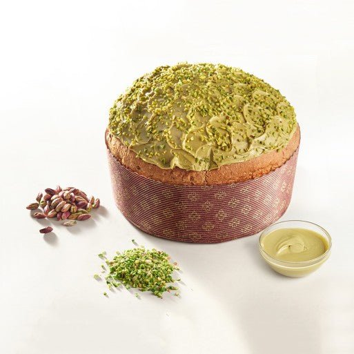 Panettone Smeraldo Sal De Riso 1kg - Con Crema al Pistacchio Siciliano e Granella di Pistacchio - Musetti shop