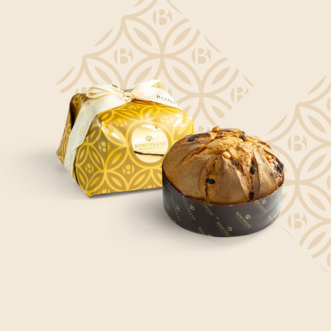 Panettone Tradizionale Bonfissuto, 1kg - con Canditi di Arance di Sicilia e Uvetta Sultanina - Musetti shop