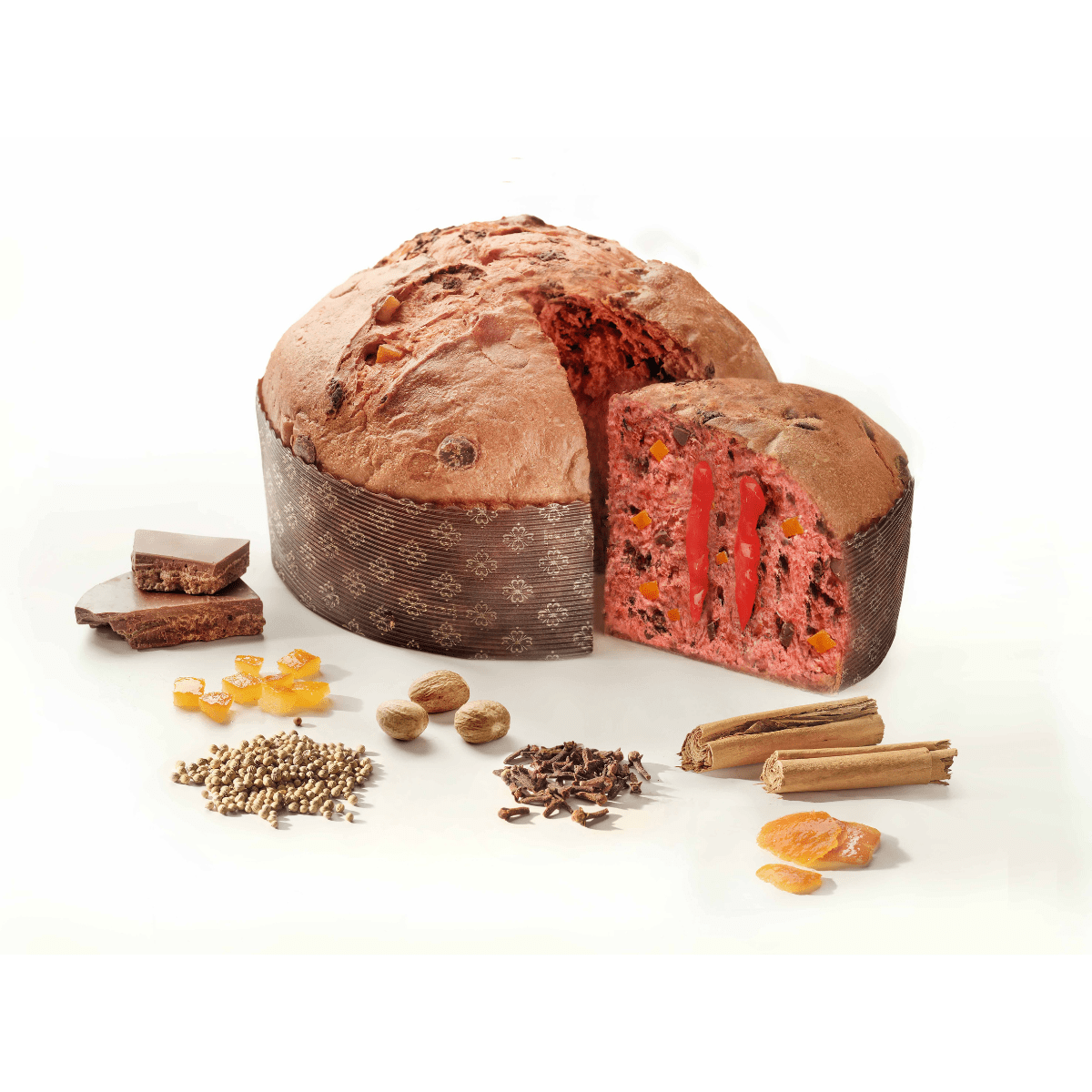 Panettone Zuppa Inglese Sal De Riso, 1kg – con Crema all’Alkermes e sac à poche di crema all'Alkermes - Musetti shop