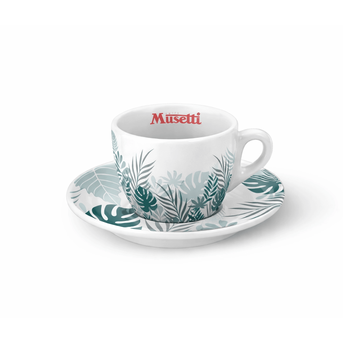 Set 6 Tazzine da Caffè Musetti con Piattini - Rainforest - Musetti shop