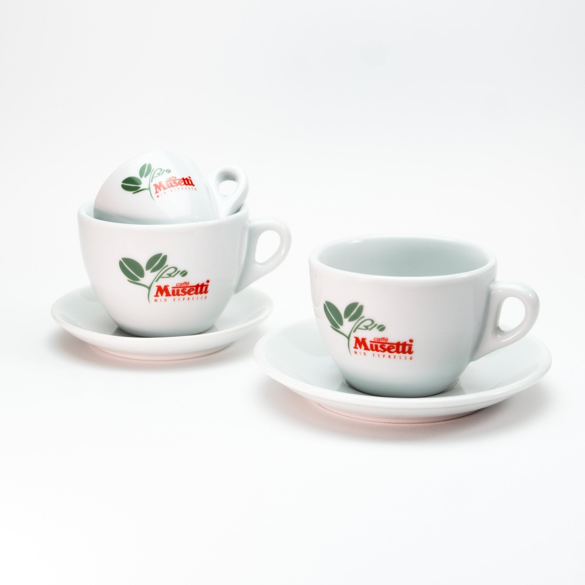 Set di 6 tazze da cappuccino Musetti con Piattini - Bio - Musetti shop