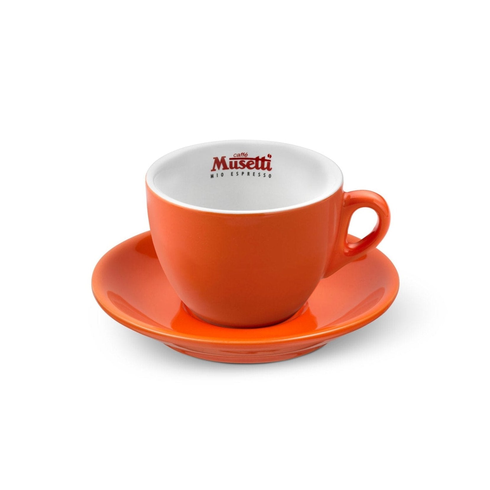 Set di 6 tazze da cappuccino Musetti con piattini - Rainbow - Musetti shop