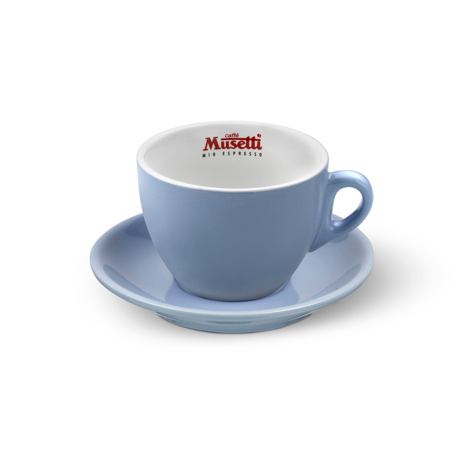 Set di 6 tazze da cappuccino Musetti con piattini - Rainbow - Musetti shop