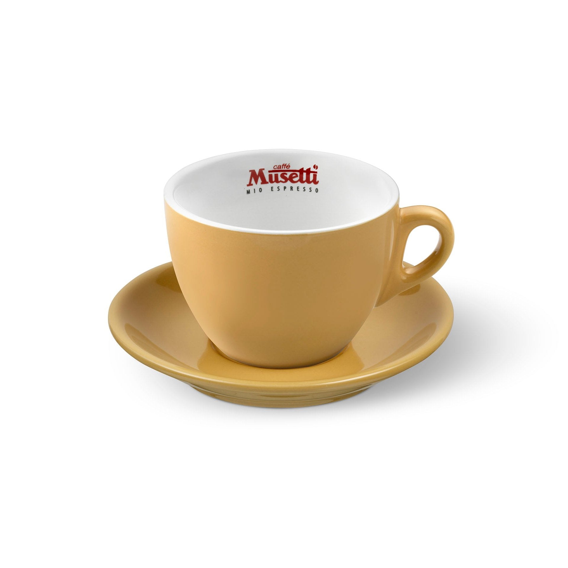 Set di 6 tazze da cappuccino Musetti con piattini - Rainbow - Musetti shop