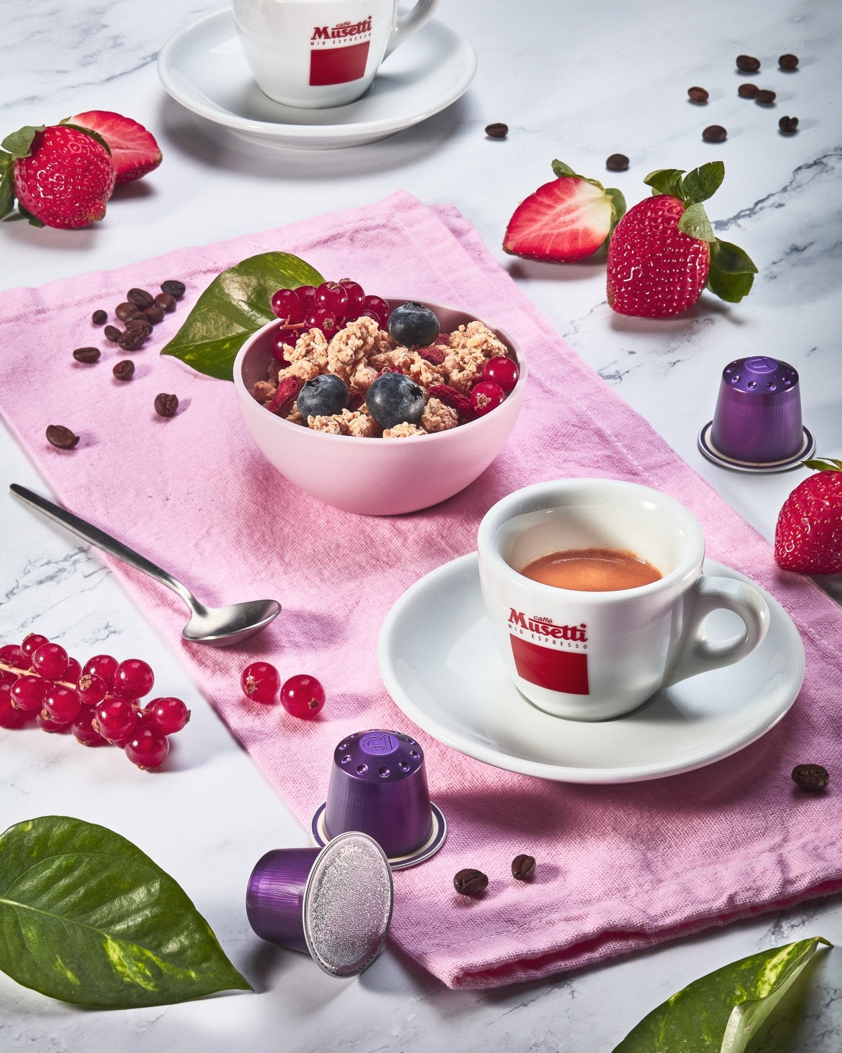 Set di 6 tazzine da caffè Musetti con piattini - Mio Espresso - Musetti shop